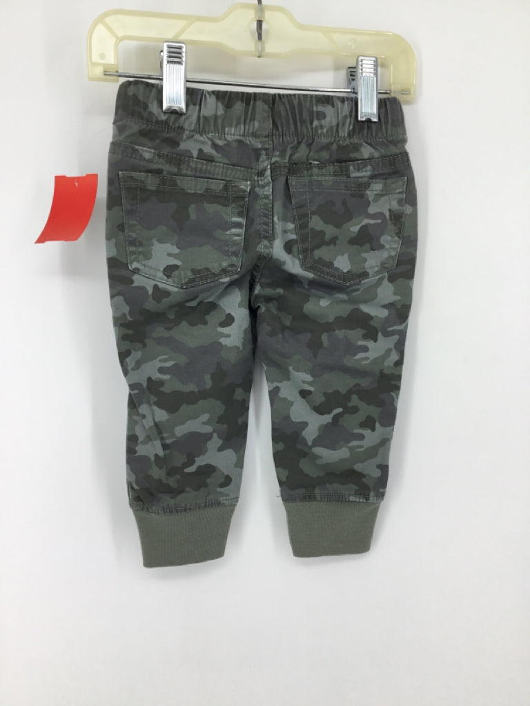 Cat & Jack Child Size 12 Months Green Camoflage Pants - boys