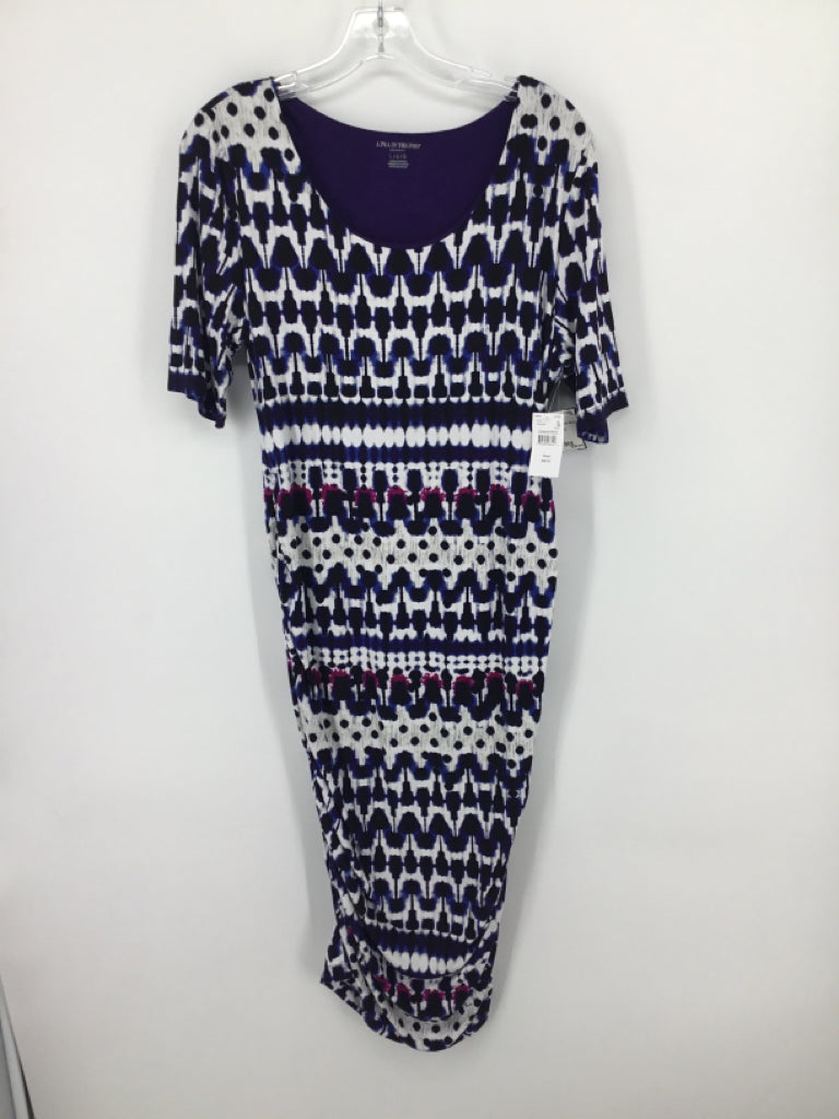 A Pea In The Pod Size L Rayon Blend Dress - Maternity