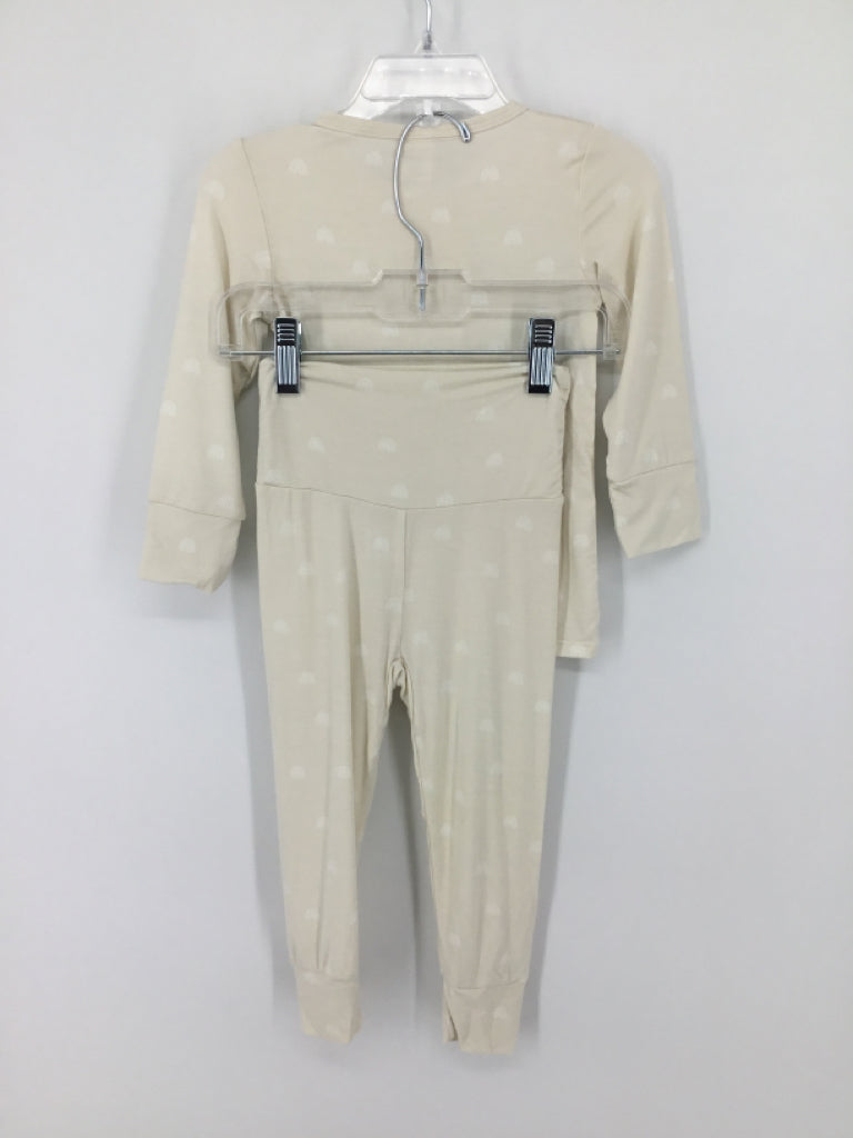Lou Lou Child Size 12-24 Months Cream Rainbow Outfit - boys