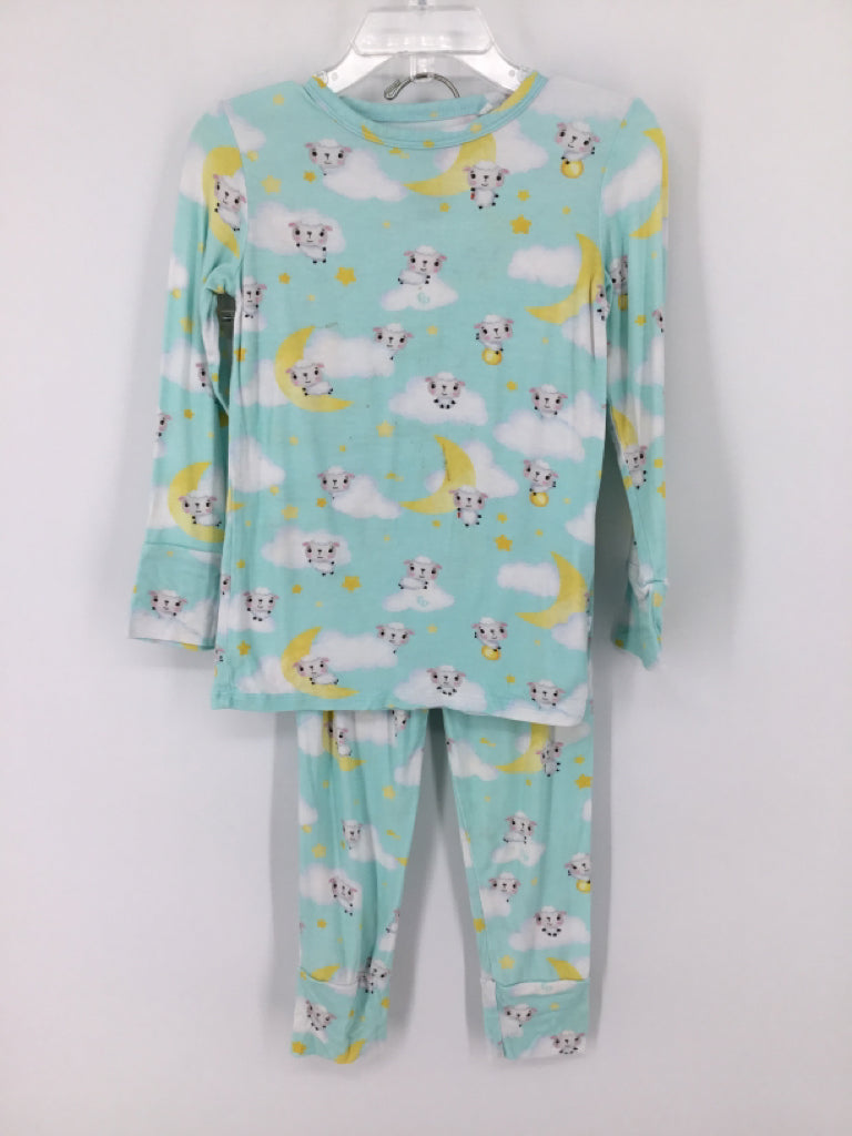 Posh Peanut + Fisher Price Child Size 4 Blue Pajamas - girls