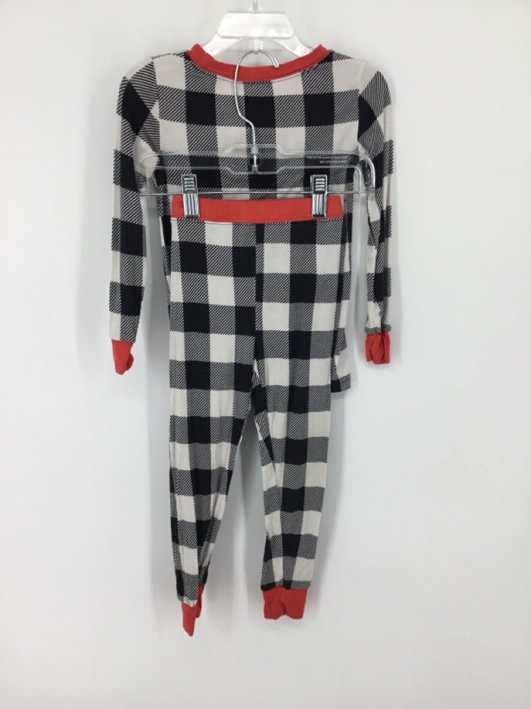 Little Sleepies Child Size 2 Black Checkered Pajamas - boys