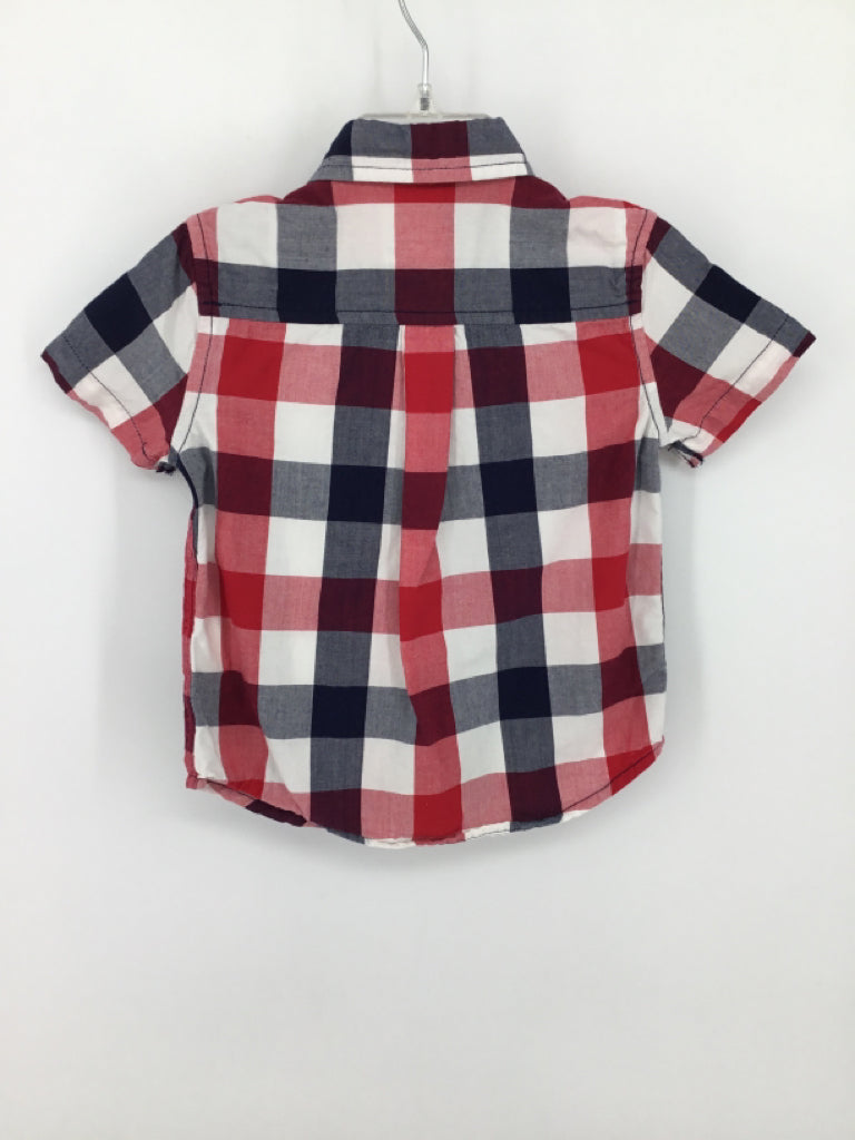 Childrens Place Child Size 12-18 Months Red Stars & Stripes Shirt