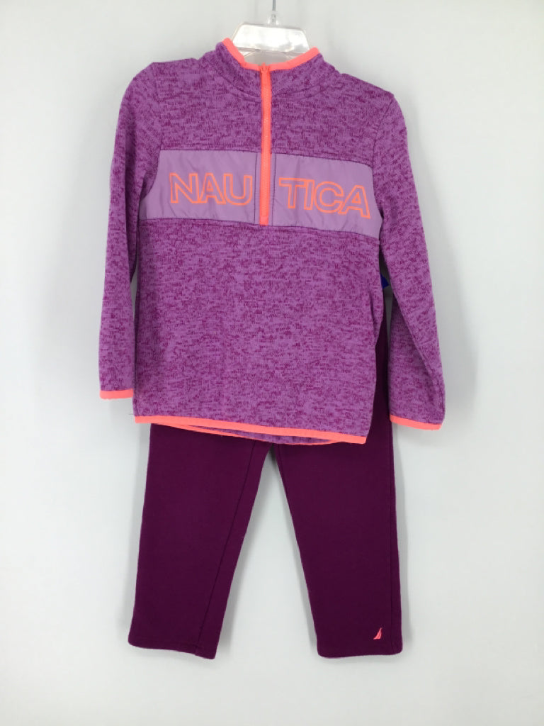 Nautica Child Size 4 Purple Outfit - girls