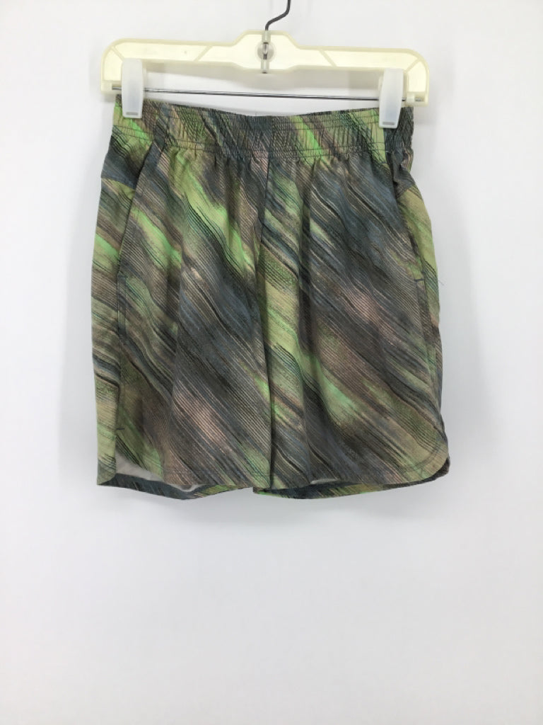 All In Motion Child Size 6 Green Print Shorts - boys