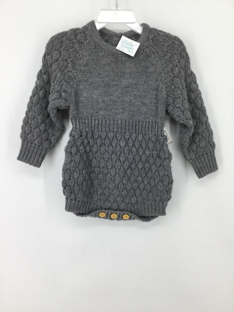 Happy Camper Kids Child Size 3-6 Months Gray Outfit - girls