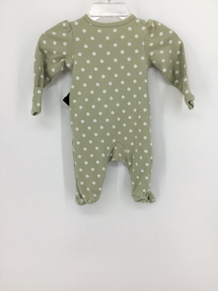 Carter's Child Size Newborn Green Sleepers