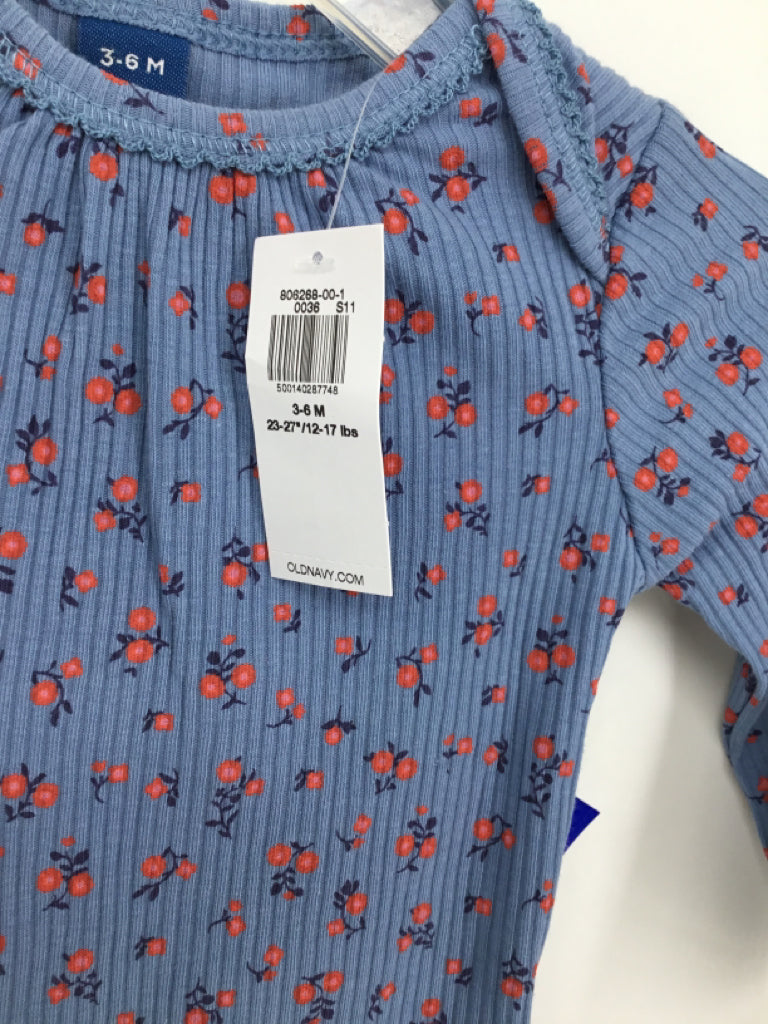 Old Navy Child Size 3-6 Months Blue Onesie