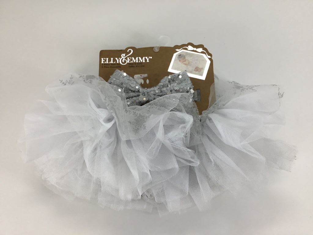 Elly & Emmy Child Size 0-12 Months Silver Skirts - girls
