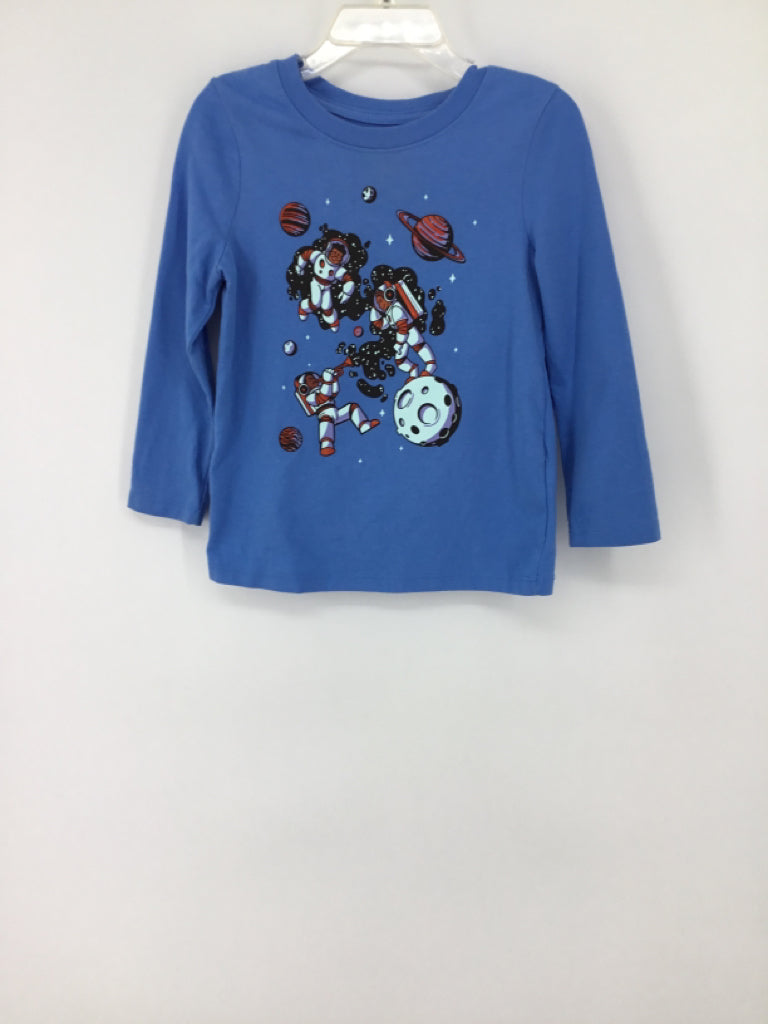 Cat & Jack Child Size 3 Blue screen printed T-shirt - boys