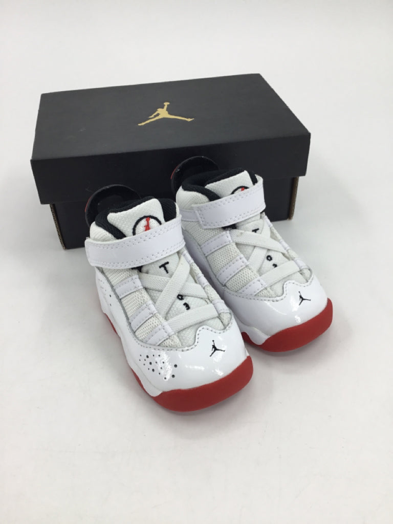 Air Jordan 6 Rings Child Size 4 Toddler White Sneakers