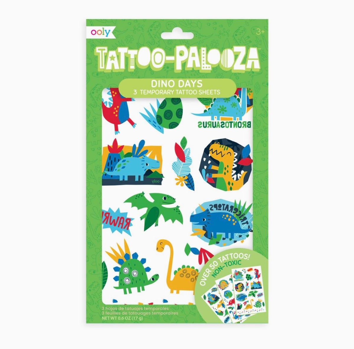 Ooly - Dino Days Tattoo Palooza Temporary Tattoos