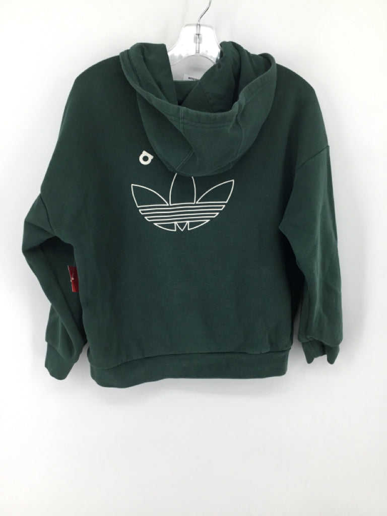 Adidas Child Size 6 Green Solid Sweatshirt - boys