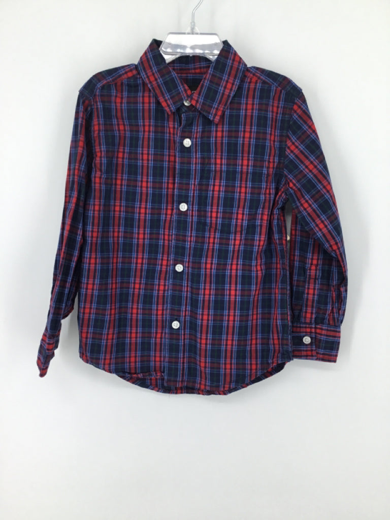 Nordstrom Child Size 4 Multi-Color Plaid Shirt - boys