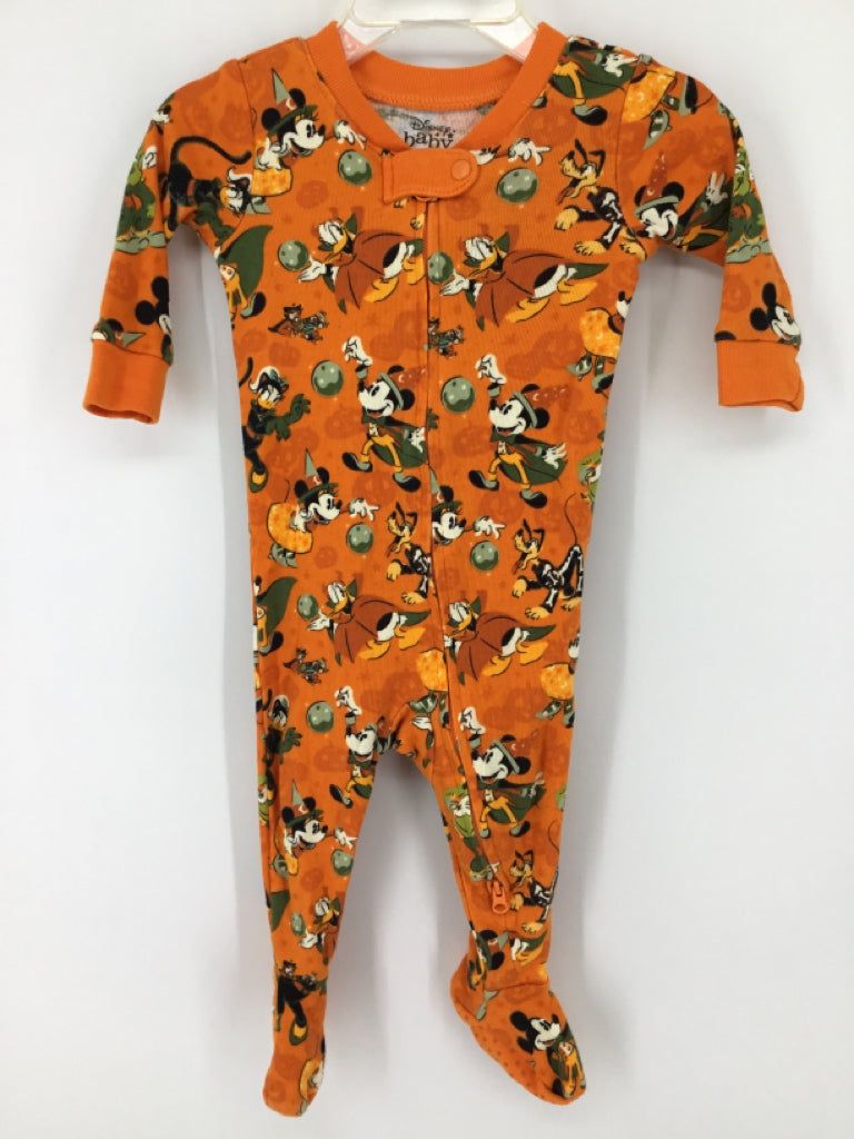 Disney Child Size 6-9 Months Orange Halloween Sleeper