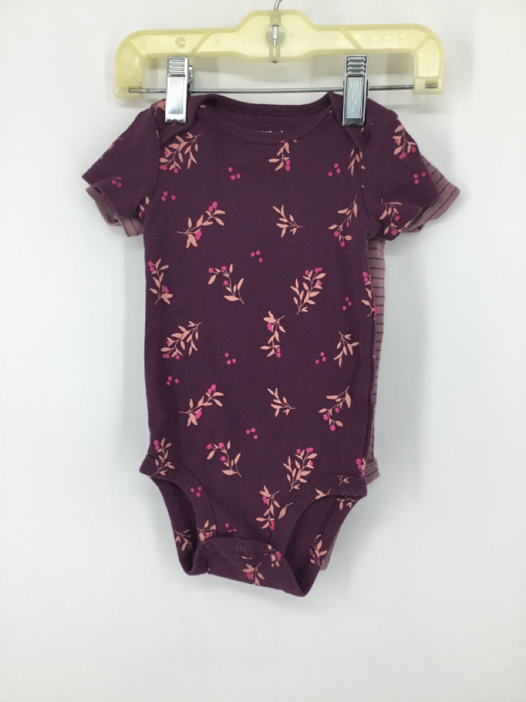 Carter's Child Size 6 Months Purple Onesie