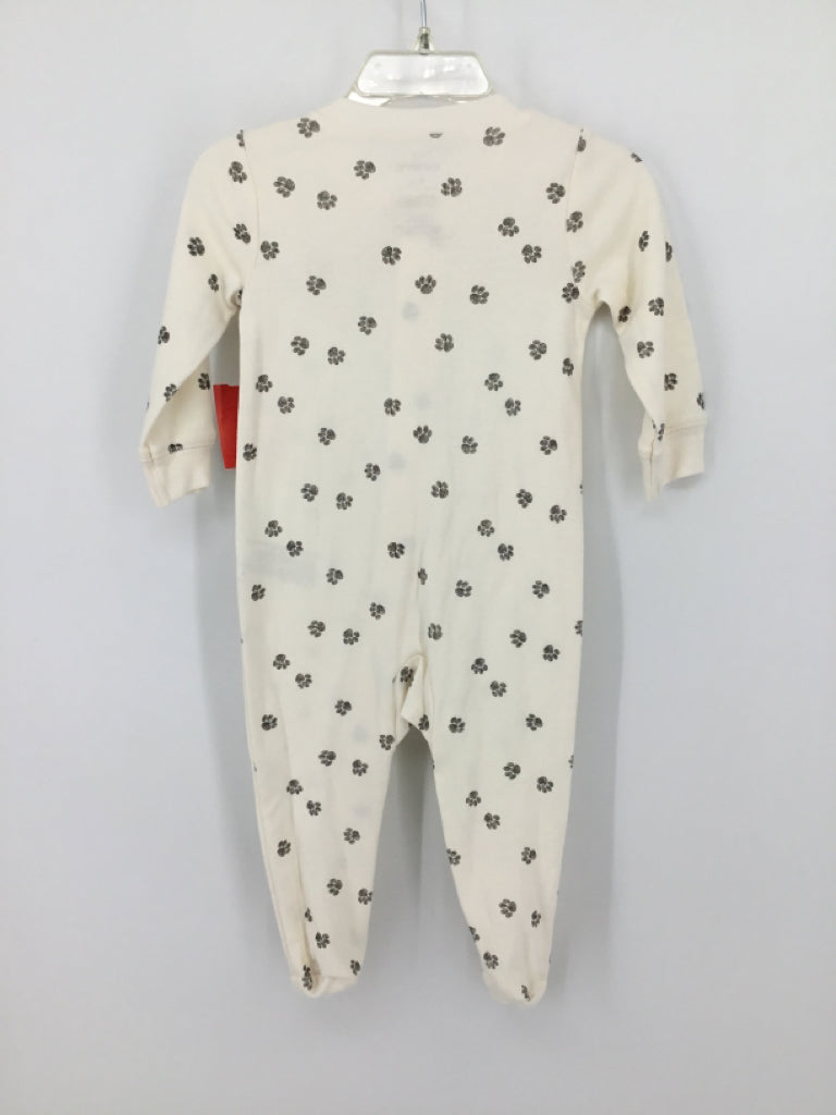 Carter's Child Size 9 Months Cream Sleepers
