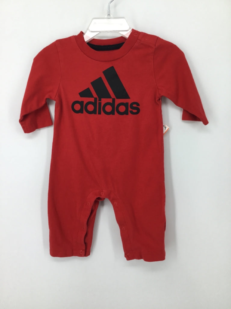 Adidas Child Size 6 Months Red screen printed Outfit - boys