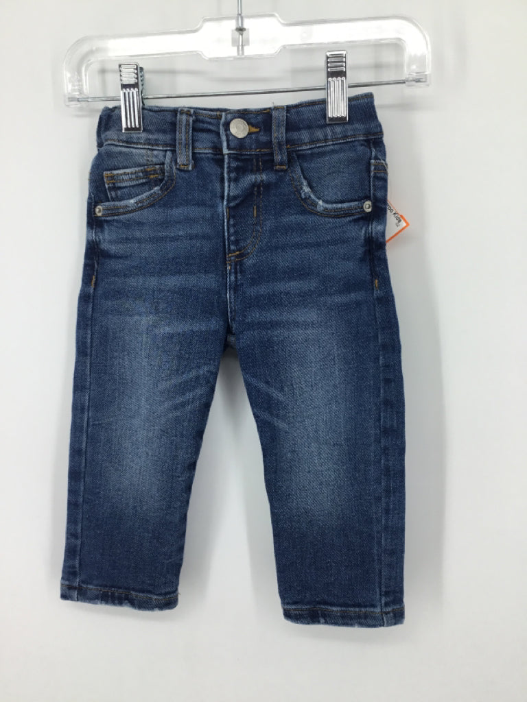 Zara Child Size 9-12 Months Blue Solid Jeans - boys
