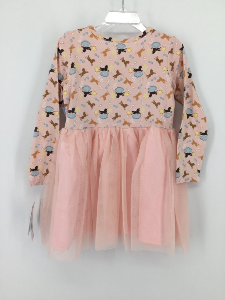 Afro Unicorn Child Size 3.5 Toddler Pink Dress - girls