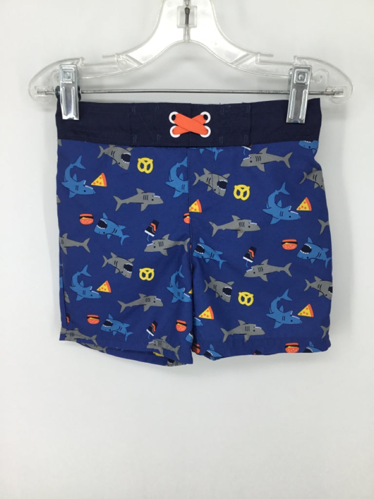 Cat & Jack Child Size 2 Blue Print Swimwear - boys