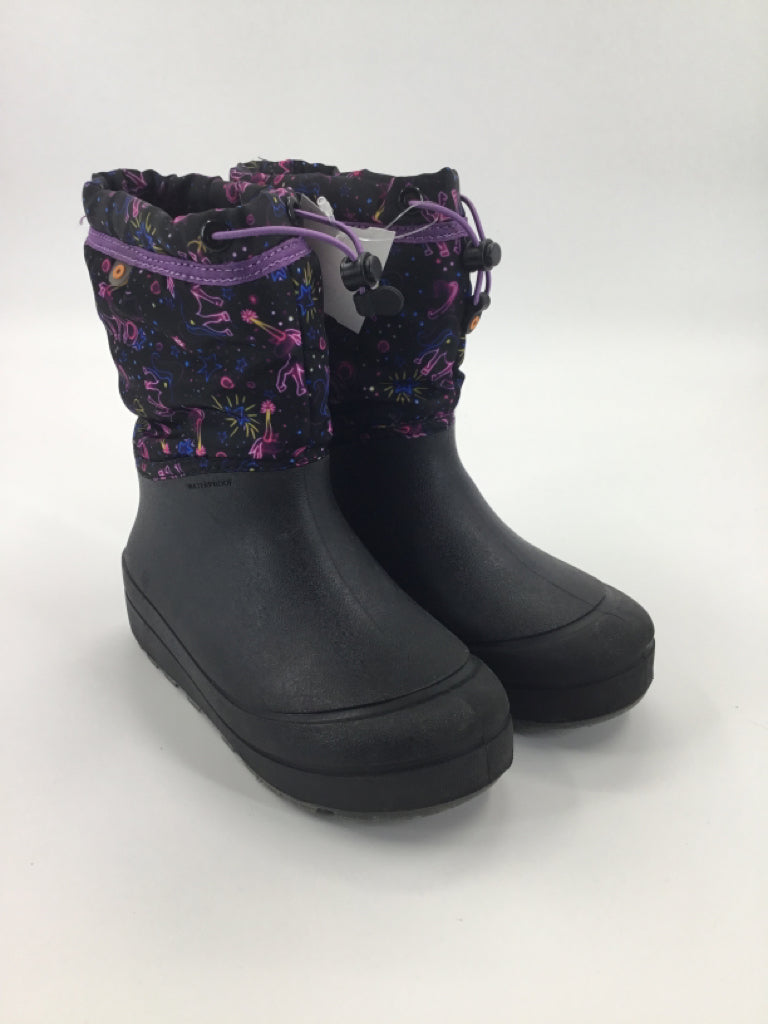 Bogs Child Size 3 Youth Black Rain/Snow Boots