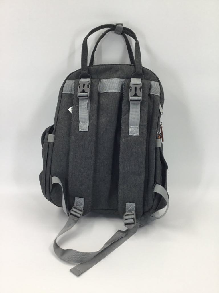 BabbleRoo Gray Diaper Bag