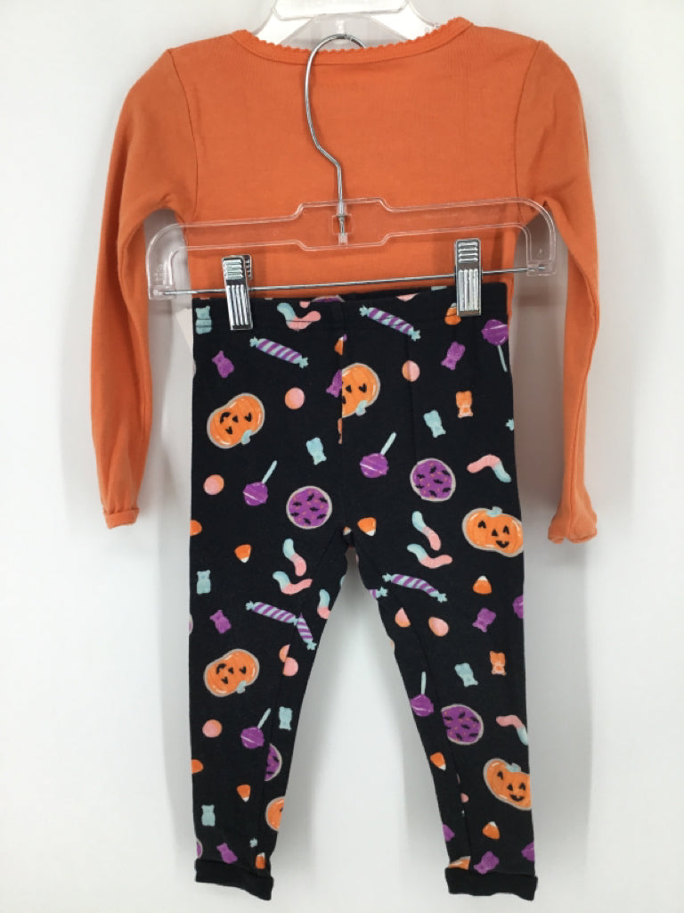 Just One You Made by Carters Child Size 2 Orange Halloween Pajamas