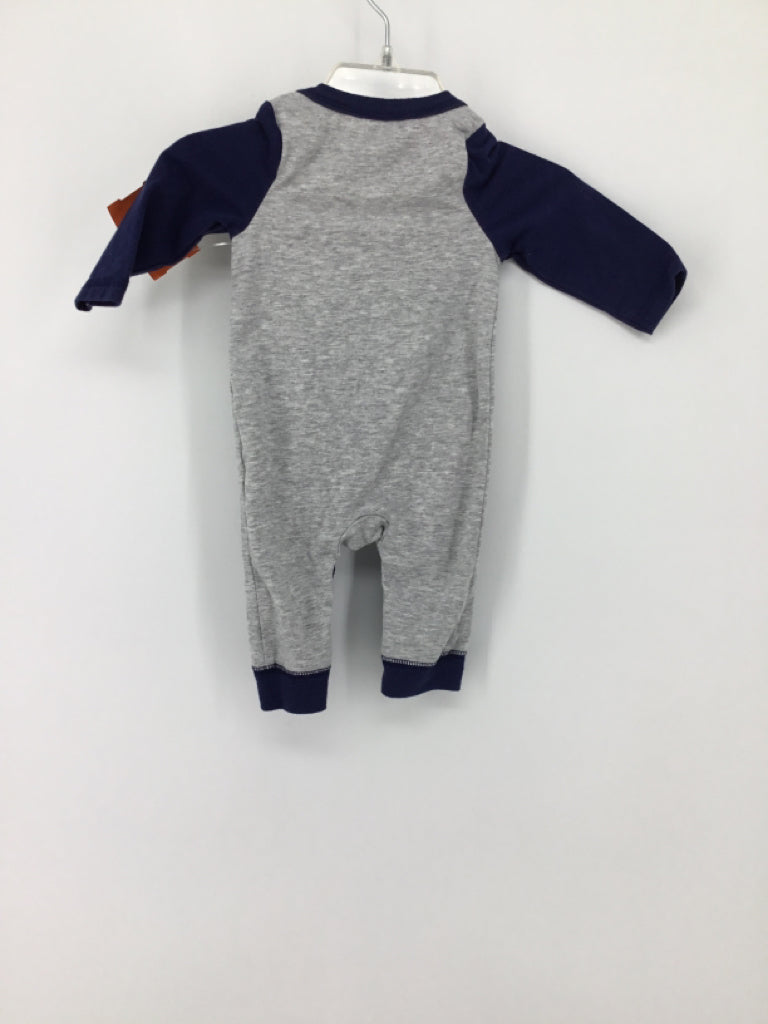 Cat & Jack Child Size Newborn Navy screen printed Outfit - boys