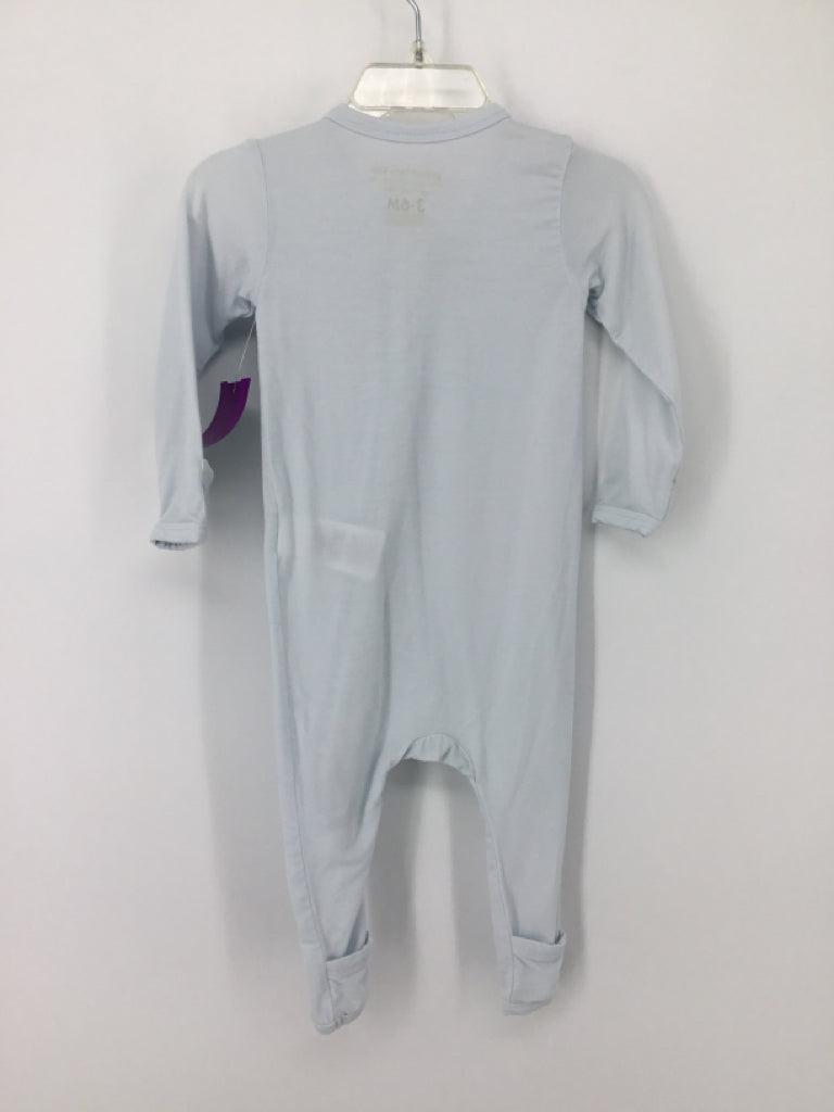 Pottery Barn Kids Child Size 3-6 Months Blue Solid Pajamas - boys