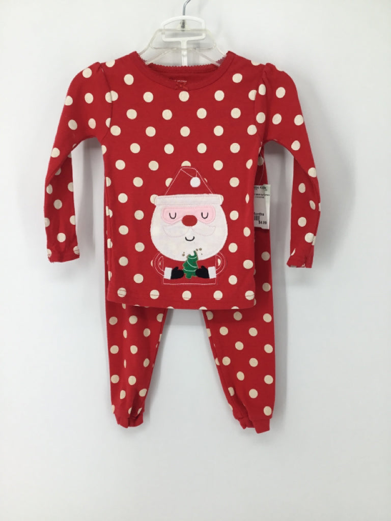 Just One You Made by Carters Child Size 18 Months Red Christmas Pajamas