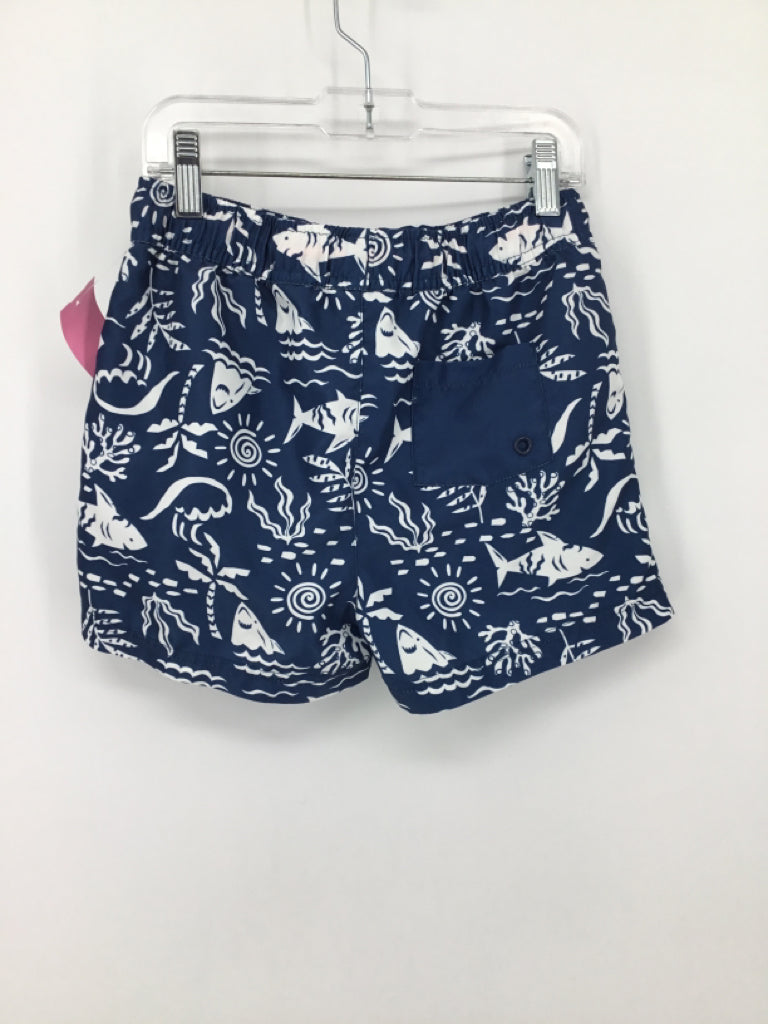 Caribbean Joe Child Size 7 Blue Print Swimwear - boys