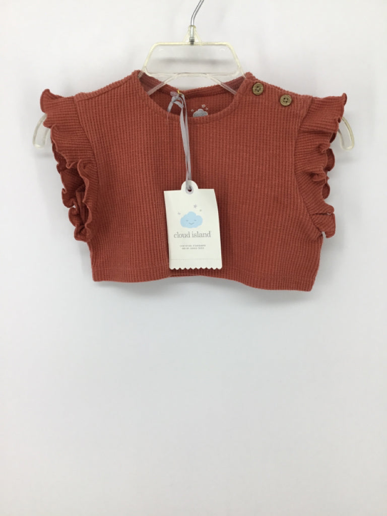 cloud island Child Size 0-3 Months Pink Shirt - girls