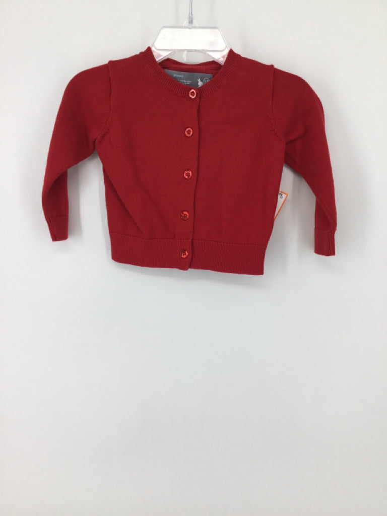 primary Child Size 6-12 Months Red Sweater - girls