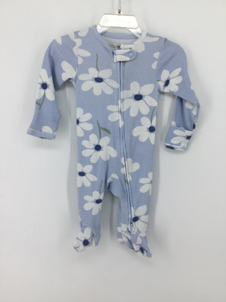 Child of Mine Child Size 0-3 Months Blue Sleepers