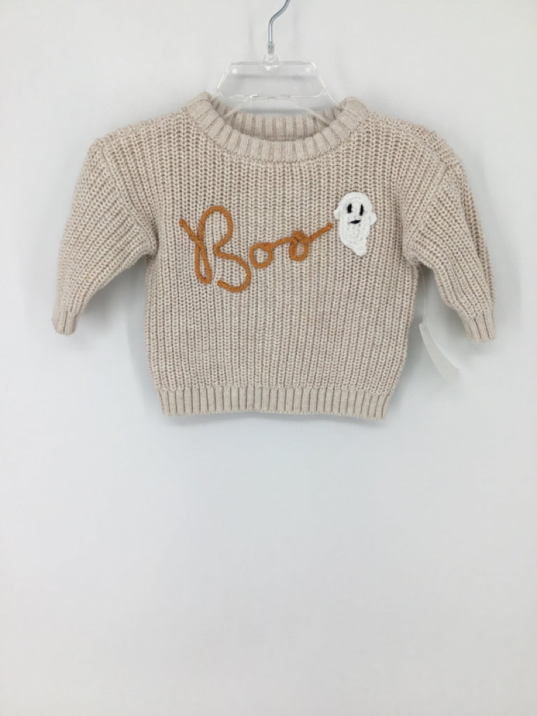 Old Navy Child Size 0-3 Months Tan Halloween Sweater