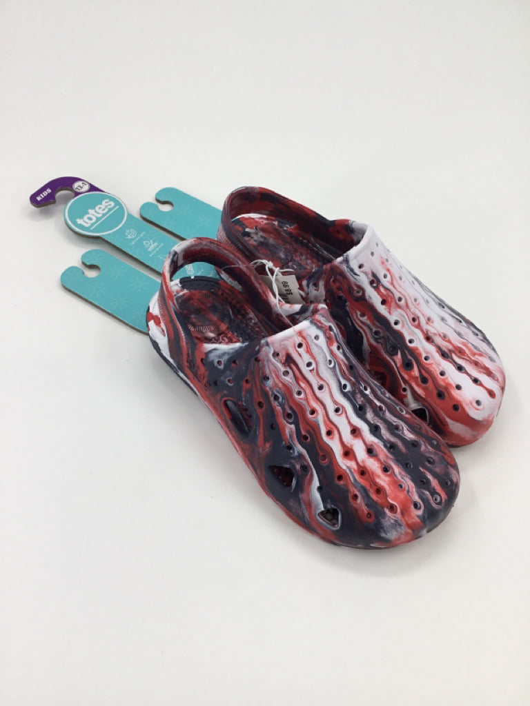 Totes Child Size 13 Red Sandals/Flip Flops