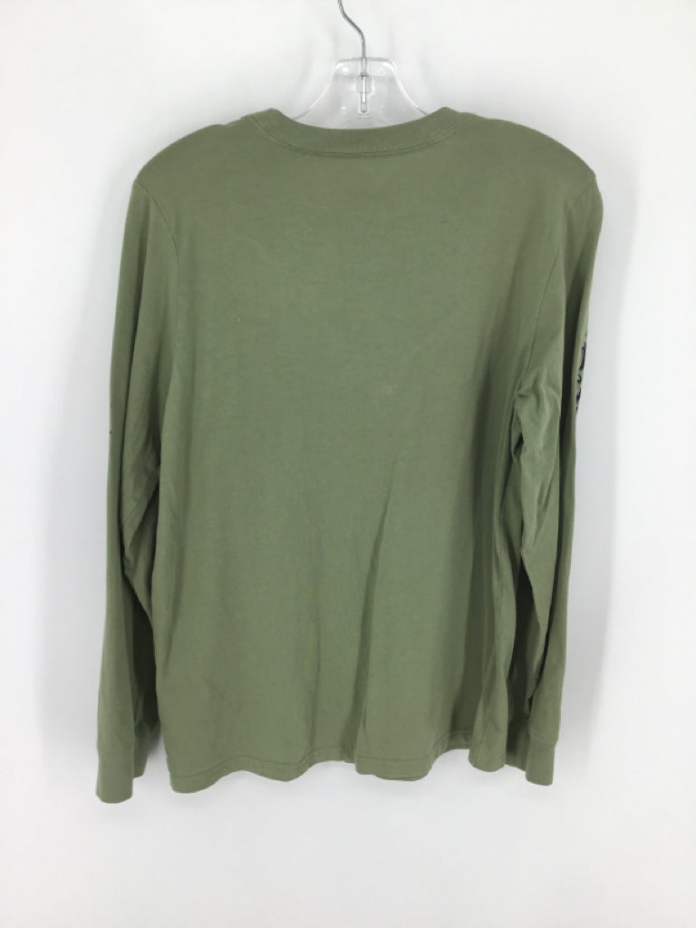 Adidas Child Size 10 Green screen printed T-shirt - boys