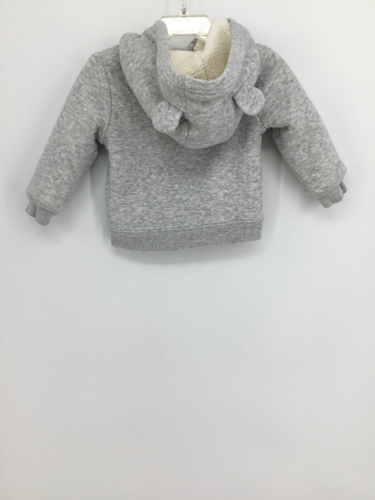 Simple Joys made by Carters Child Size 12 Months Gray Solid Hoodie - boys