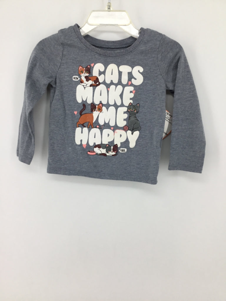Childrens Place Child Size 18-24 Months Gray T-shirt - girls