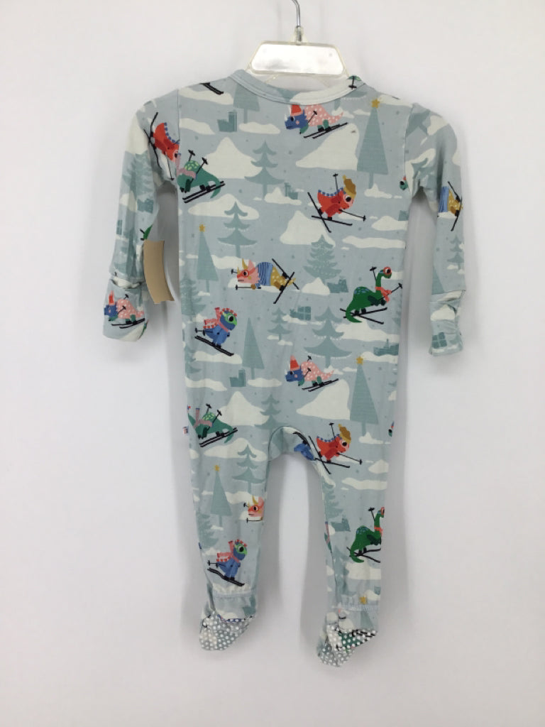 Bird & Bean Child Size 3-6 Months Blue Sleepers