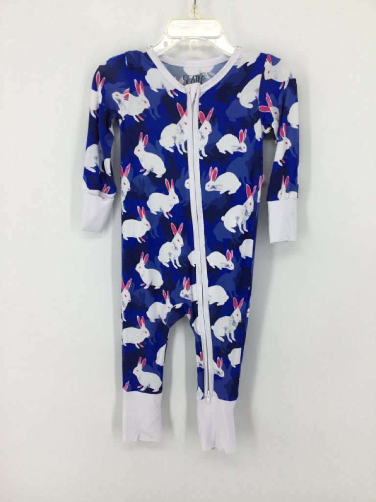 Scainf Child Size 9-12 Months Blue Pajamas - girls