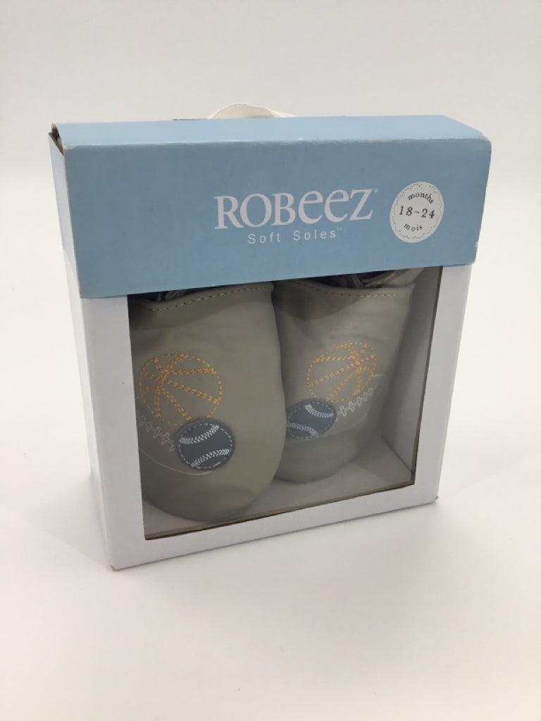 Robeez Child Size 6.5 Toddler Tan Baby/Walker Shoes