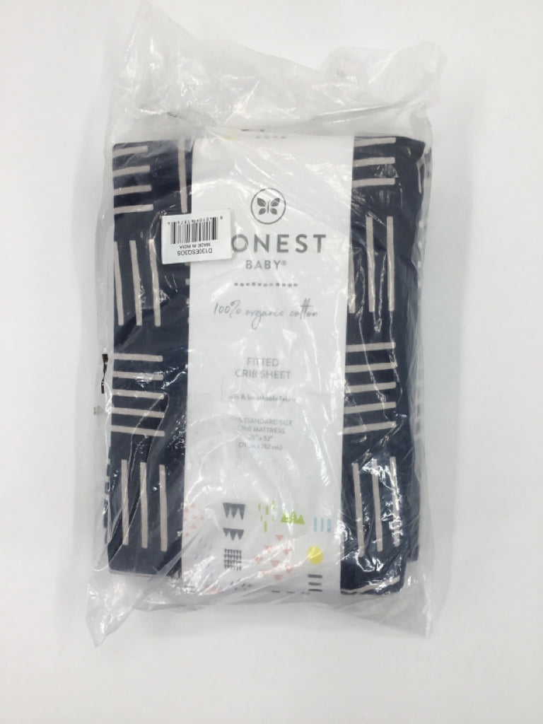Honest Baby Clothing Navy Crib Sheet