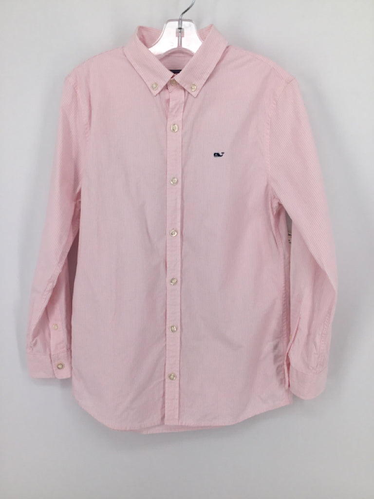 vineyard vines Child Size 12 Pink Stripe Shirt - boys