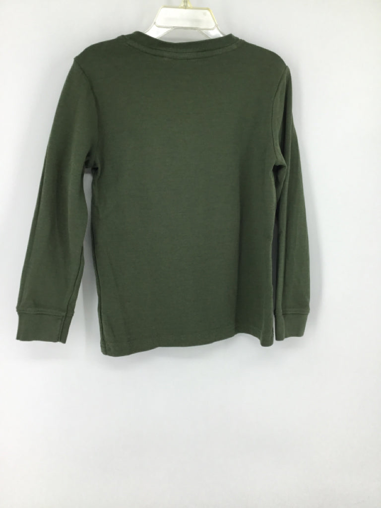 Janie and Jack Child Size 5 Green Solid T-shirt - boys