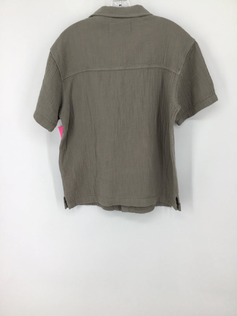 Zara Child Size 9 Gray Solid Shirt - boys