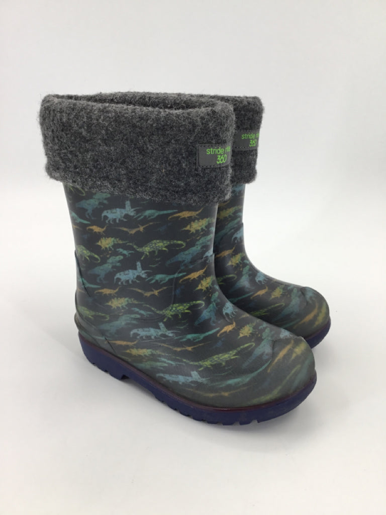 Stride Rite 360 Child Size 10 Blue Rain/Snow Boots