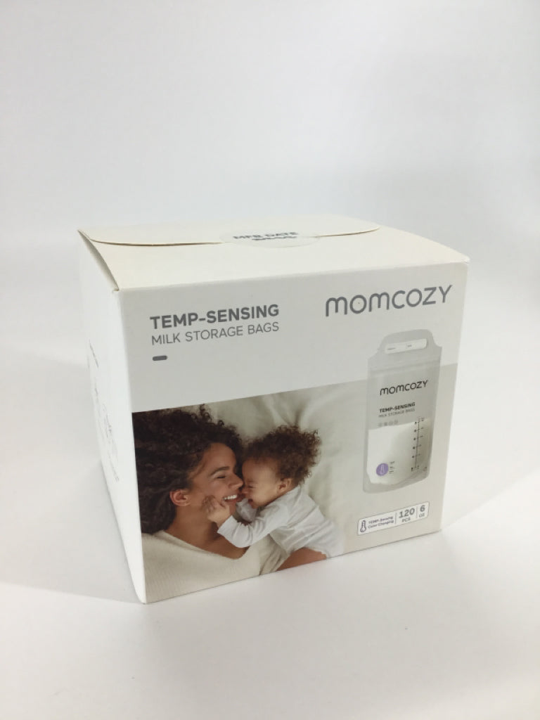 Momcozy Temp-Sensing Breastmilk Storage Bags - 6oz - 120pcs - New in box