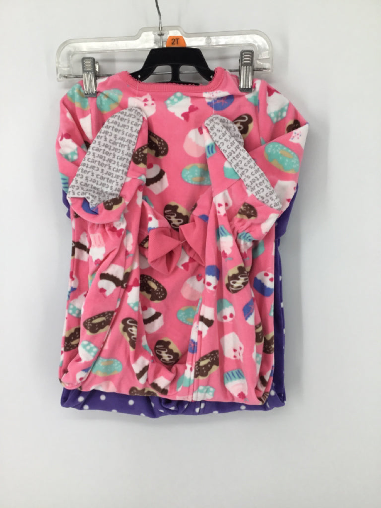 Carter's Child Size 2 Purple Sleepers