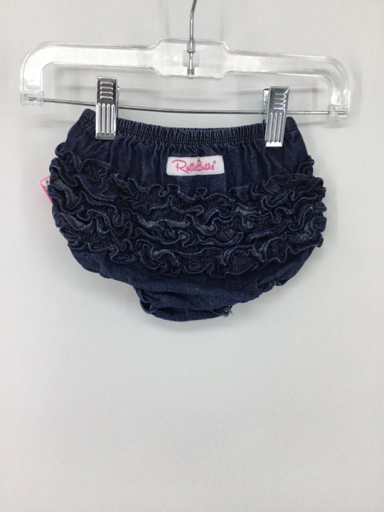 Ruffle Butts Child Size 6-12 Months Blue Bloomers - girls